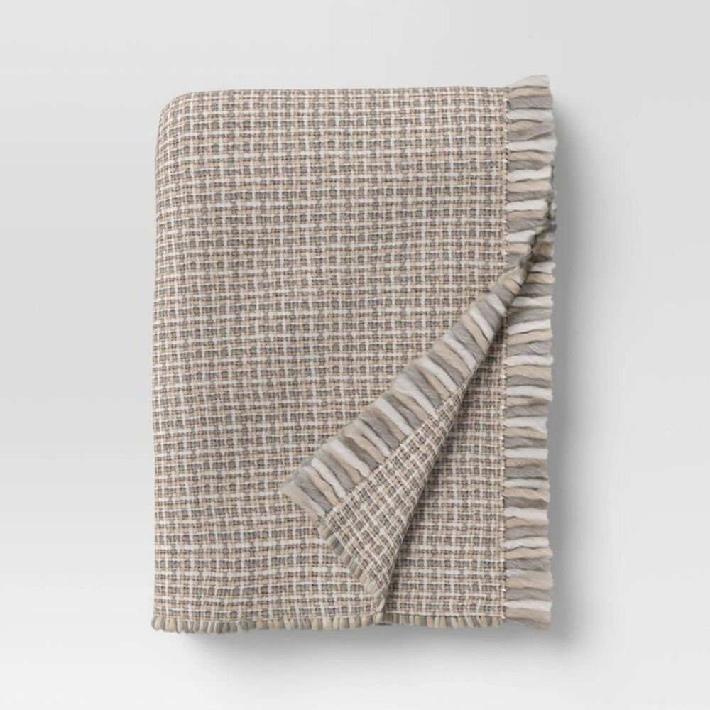Threshold - Woven Throw Blanket Cream/Neutral - Threshold Cream/Neutral